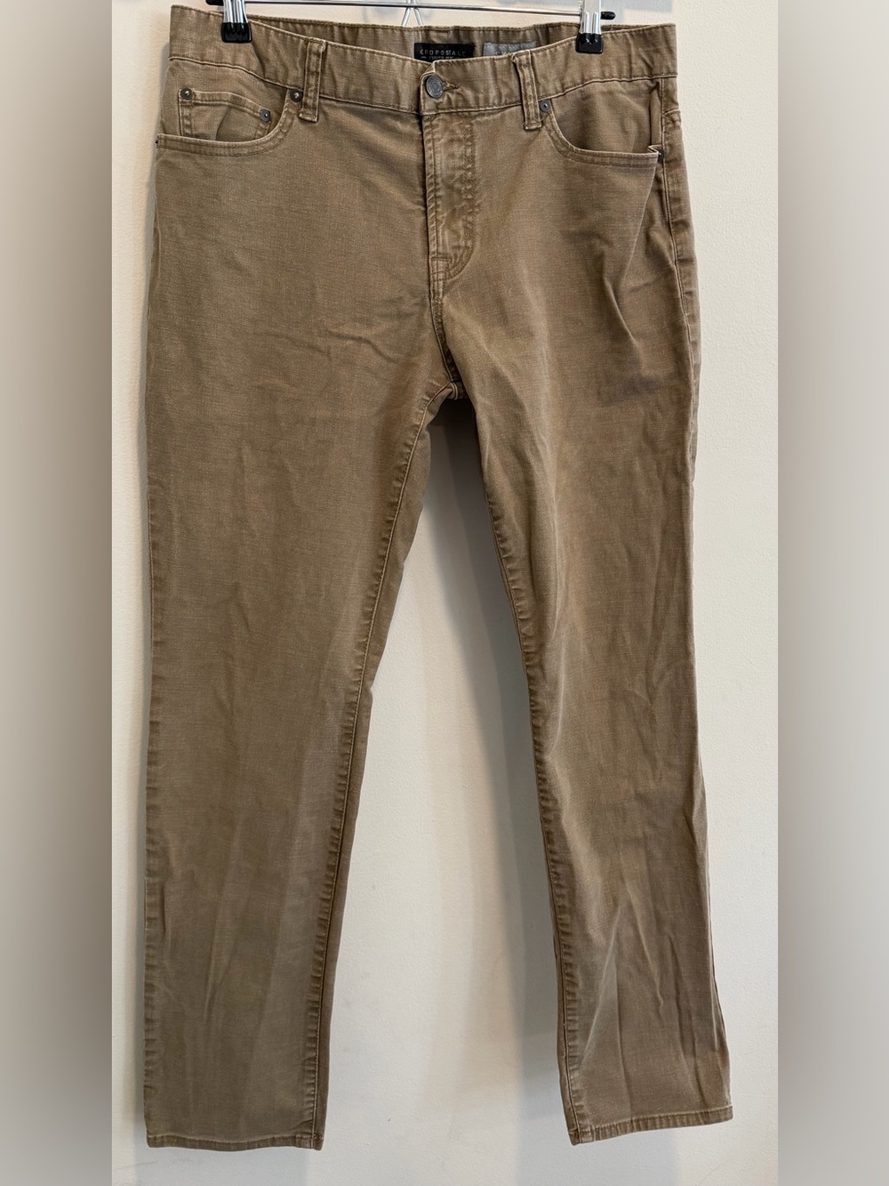 Aeropostale Skinny Jeans Pants in Khaki Size 34x32